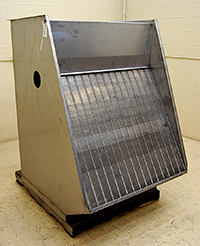 HYDROSIVE SCREEN Alardsieve waste-water recovery screener, stainless steel, 42 inch by 50 inch screen area;  Alard item Y2103