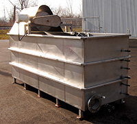 used, CMI FLUME WATER COOLING TANK / WATER CHILLER TANK with SCAVENGER REEL, Alard item Y1572