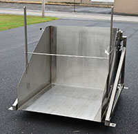 New, Alard Model BD40A BIN DUMPER / TOTE DUMPER, USDA sanitary food grade, stainless steel, Alard item Y5641