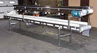 used, TWO LEVEL INSPECTION CONVEYOR, INSPECTION BELT, Dorners, Alard item Y5141