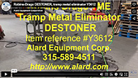 used, ROBINS DRAGO DESTONER/WASHER, Model 83, food grade, all stainless steel, Alard item Y3612