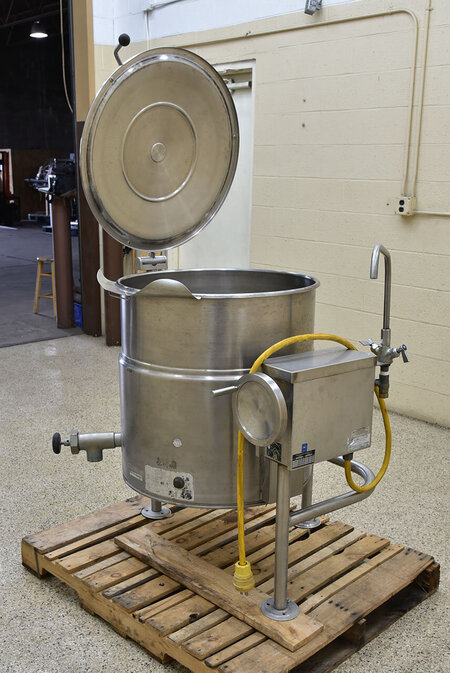 Used A M Mfg Co. Bagel MakerRounder, Former, And Groen Kettle